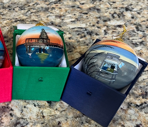 The last five set of 2021, 2022 and 2023, Dewey Beach ornaments